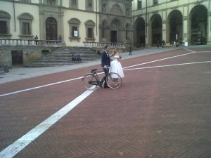 sposi in bici